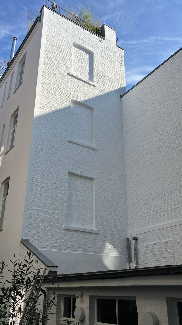 Köln, Belgisches Viertel, Stuck- und Klinkerfassade, vorher